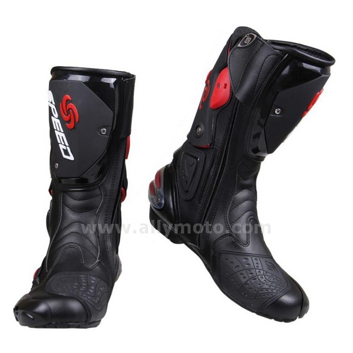 131 Boots Racing Motocross Off-Road Motorbike Shoes Black-White-Red Size 40-41-42-43-44-45@2